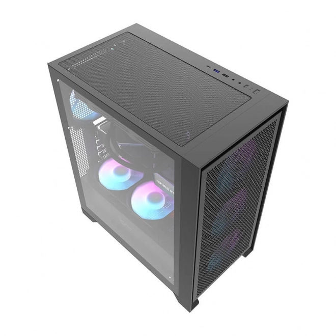 Počítačová skriňa Darkflash s RGB ventilátormi