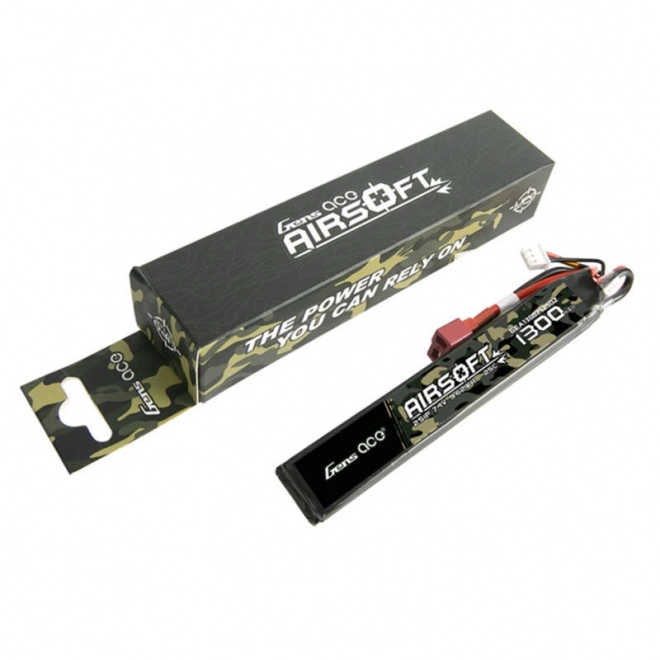 Lipo batéria pre airsoftové zbrane Gens Ace 1300mAh 7,4V