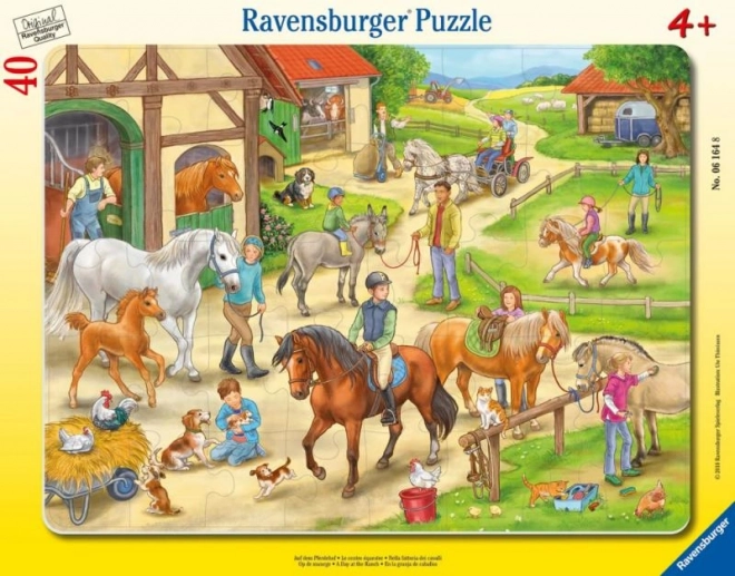 Na konskej farme puzzle 40 dielikov