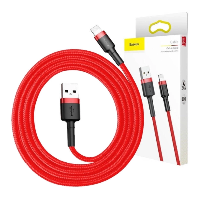 Baseus USB Lightning kábel červený