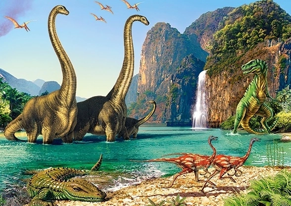 Puzzle svet dinosaurov 60 dielikov Castorland