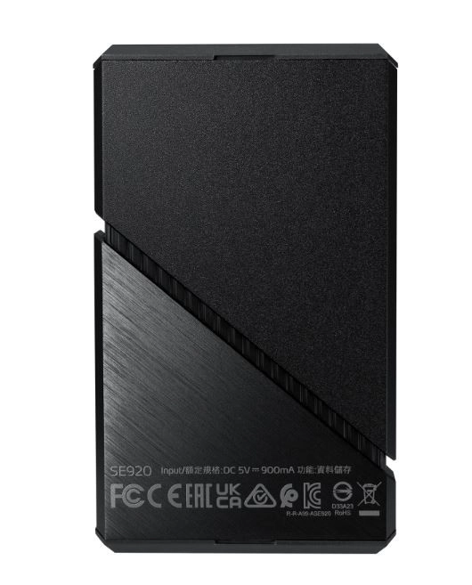 Externý SSD ADATA SE920 4TB USB-C 3800/3700 MB/s čierna
