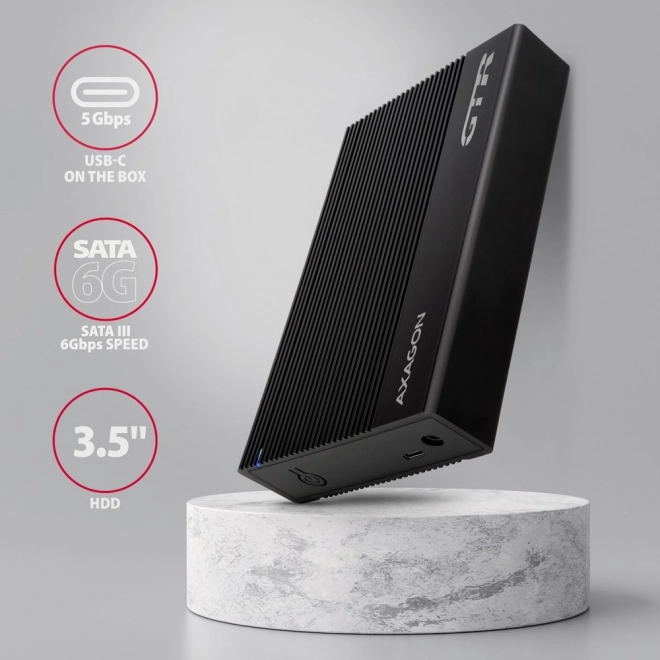Hliníkové externé puzdro USB 3.2 Gen1 - SATA 6G 3.5"