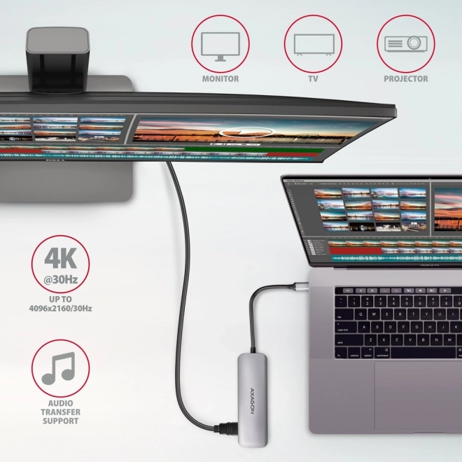 Multifunkčný USB-C hub s HDMI a čítačkou kariet