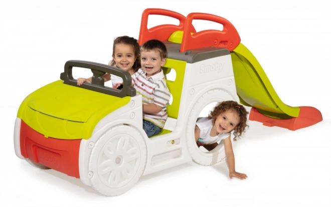 Smoby auto so šmykľavkou a pieskoviskom