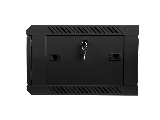 19'' 4U nástenná inštalačná skriňa 600X450mm (sklenené dvere) – Čierna