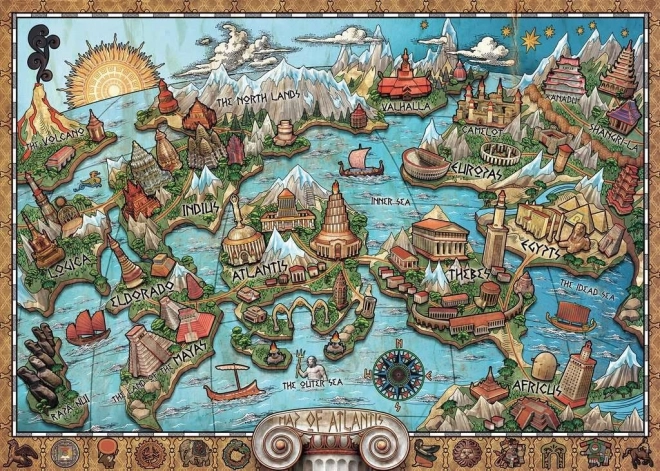 Ravensburger Puzzle Tajomná Atlantída - 1000 dielikov