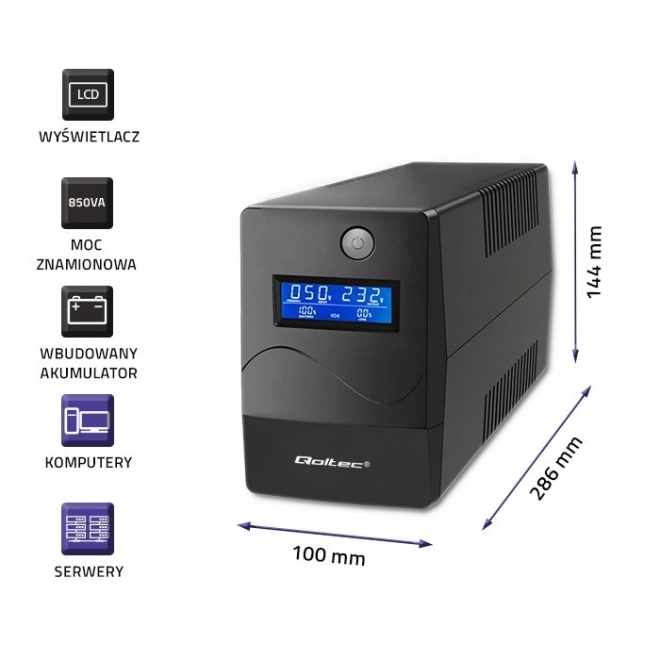 Záložný zdroj UPS Monolith 850VA