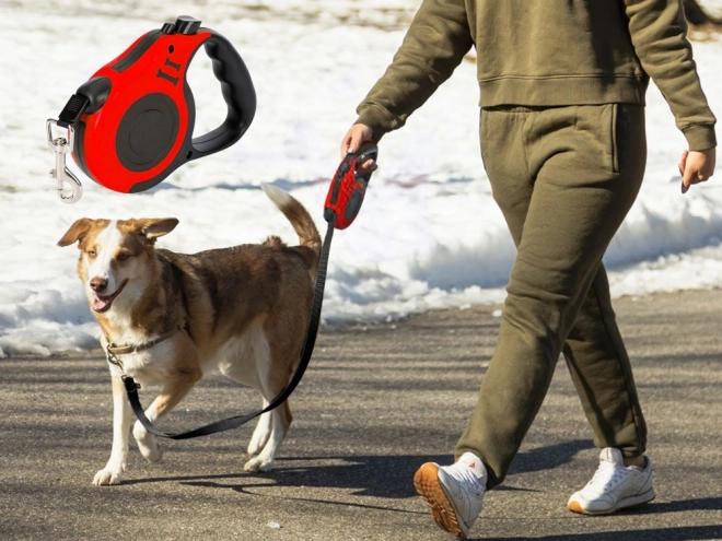 Automatické vodítko pre psov - pevné a ľahké, 5m, 15kg