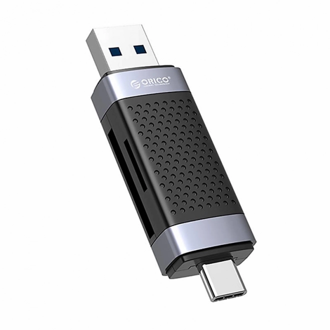 Čítačka pamäťových kariet Orico TF/SD, USB + USB-C čierna