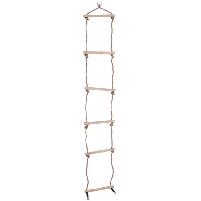 Drevený provazový rebrík