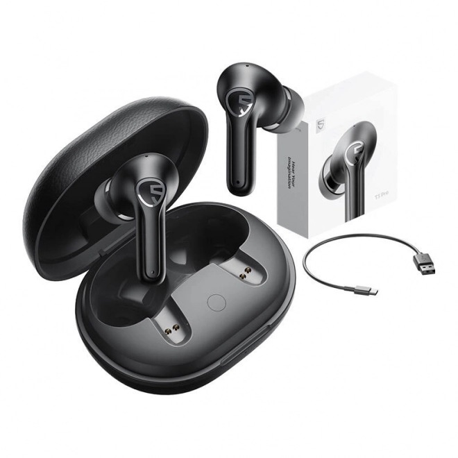 Bezdrôtové slúchadlá Soundpeats T3 Pro ANC (čierne)