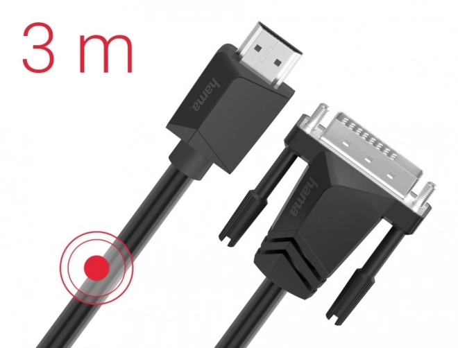 HDMI-DVI/D kábel 4k 3m