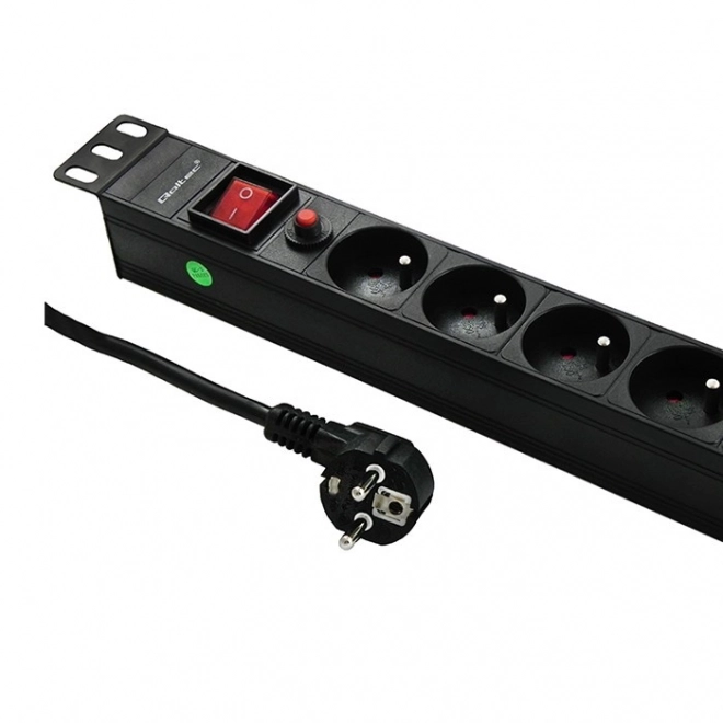 Listva zasilania pre RACK 19 palcov 1U 6 SCHUKO 2m