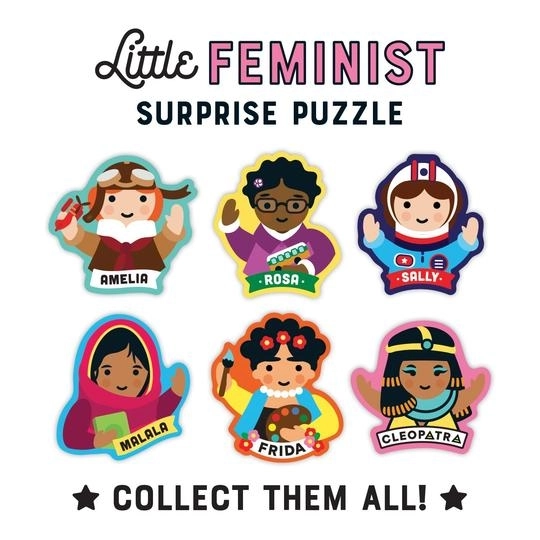 Puzzle Mudpuppy s prekvapením Feminist 70 dielikov