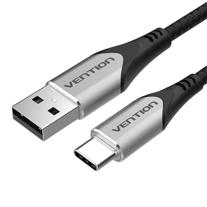 Usb kábel 2.0 A na USB-C Vention 3A 3m sivý