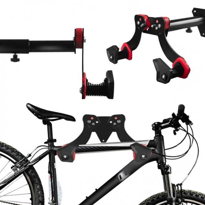 Nástenný držiak na bicykel čierny