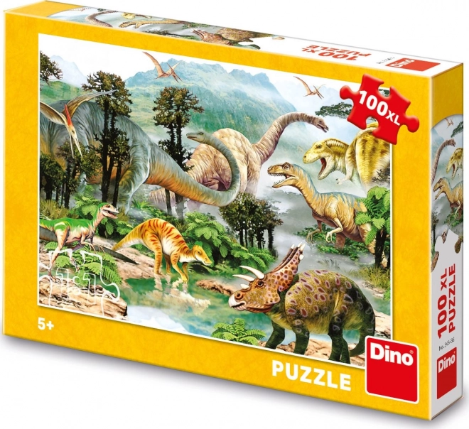 Puzzle Dino Svět XL 100 Dielikov