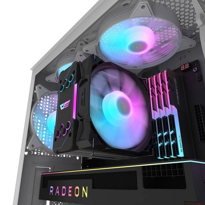 Počítačová skriňa Darkflash DK352 Mesh biela