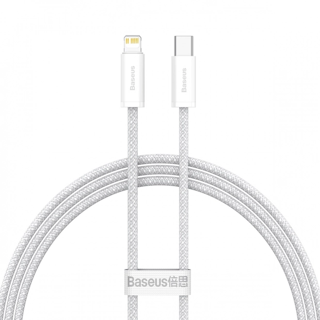 Baseus kábel USB-C na Lightning 23 W 1 m biely