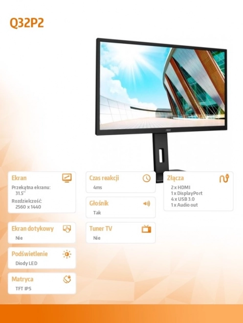 Monitor s nastaviteľnou výškou 32 palcov