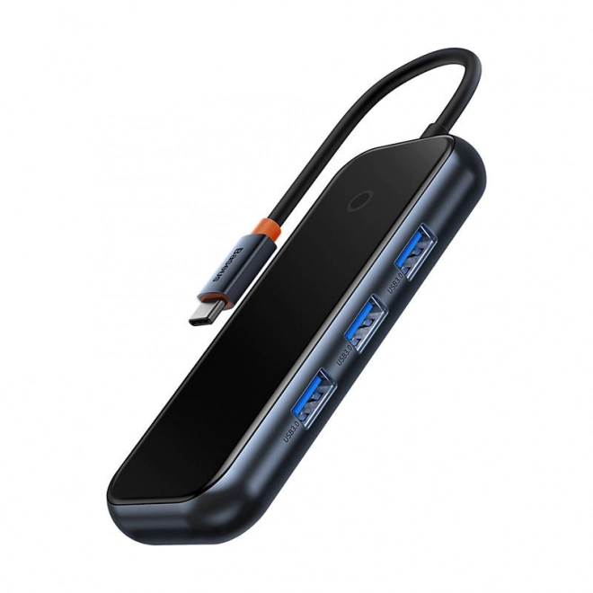 Adaptér Baseus Hub USB-C na 4xUSB 3.0 tmavošedý