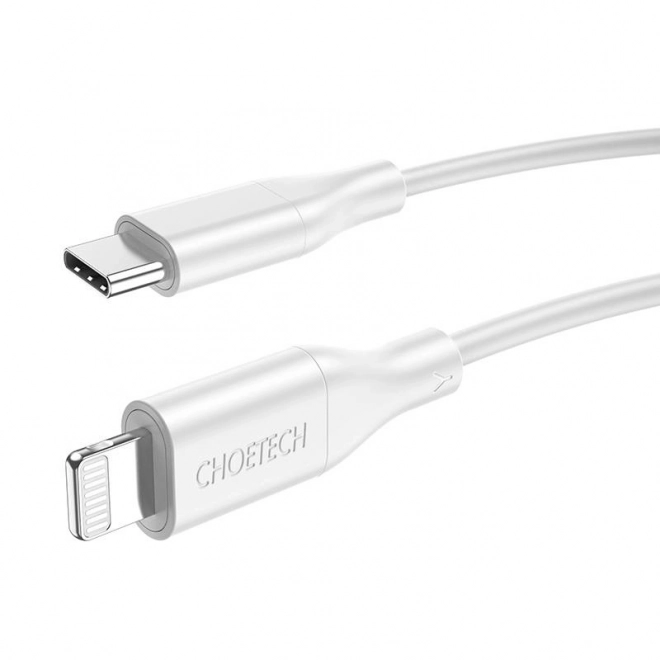 Kábel Choetech USB-C na Lightning 1,2m biela