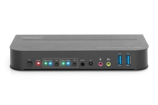 KVM prepínač 2 porty DisplayPort na HDMI 4K