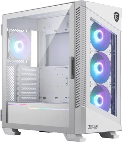 Počítačová skrinka MSI MPG Velox 100R White s tvrdeným sklom