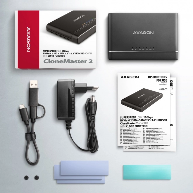 Adaptér USB-C 10Gbps Adaptér CLONE MASTER 2