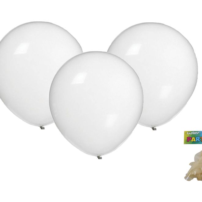 Nafukovací balónik 30cm - sada 10ks, priehľadný