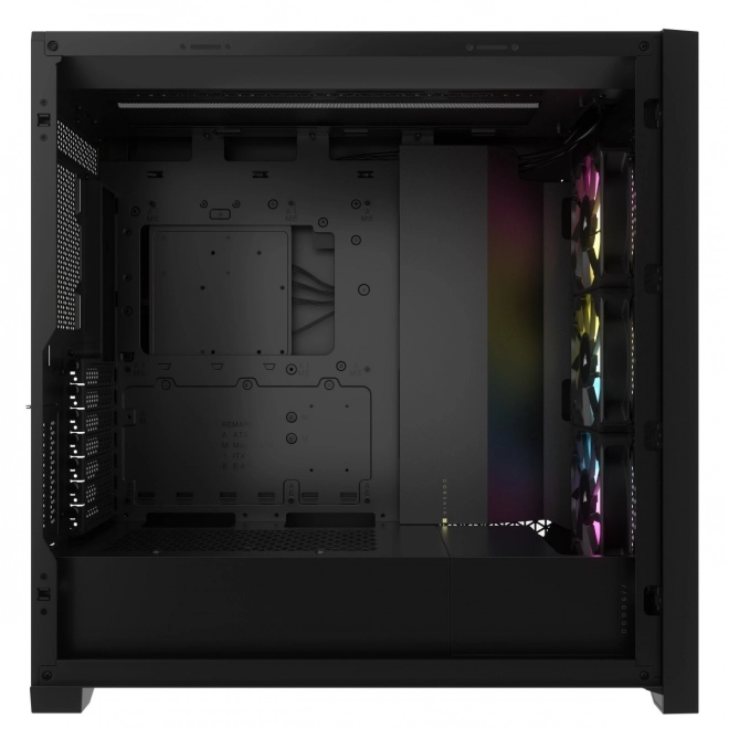 Čierna skrinka CORSAIR iCUE 5000D RGB Airflow
