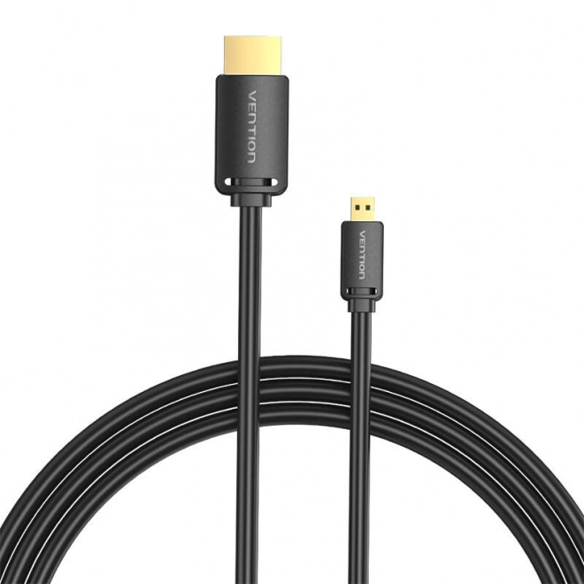 HDMI kábel Vention HDMI-D na HDMI-A, 1m, 4K 60Hz, čierny