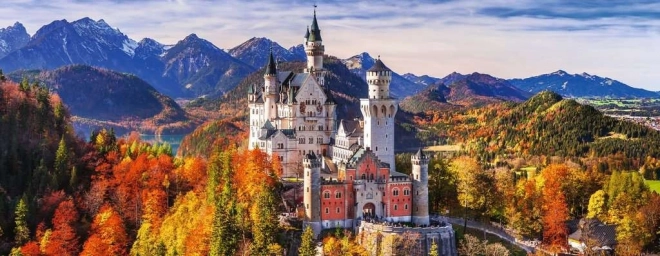 Ravensburger panoramatické puzzle zámok Neuschwanstein 1000 dielikov