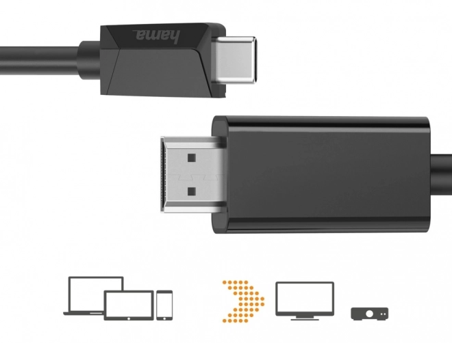 Hama USB-C na HDMI 4k kábel 3m