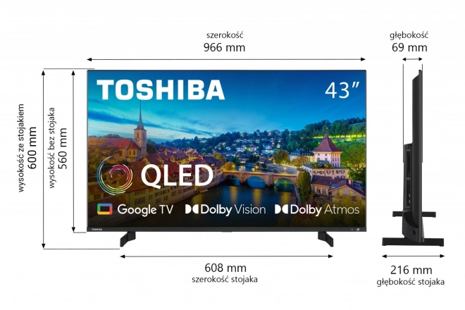Televízor QLED 43-palcový