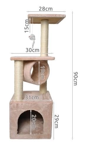 Strom pre mačky - 90 cm – Sivá