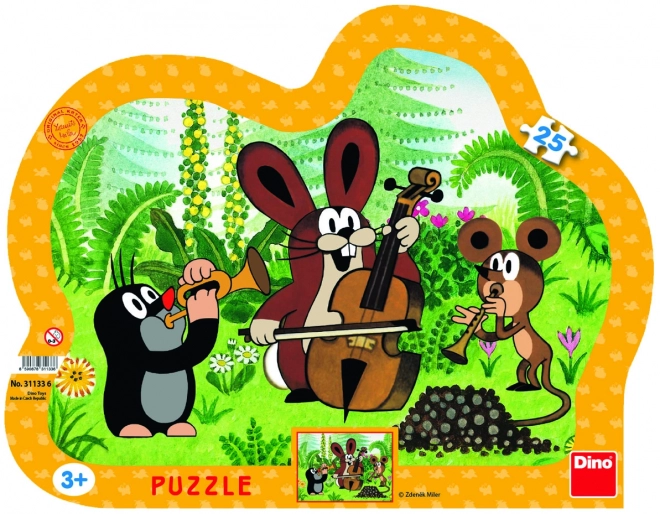 Puzzle Krtek hudobník 25 dielikov