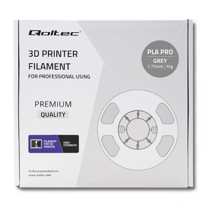 Profesionálny filament pre 3D tlač PLA Pro sivá