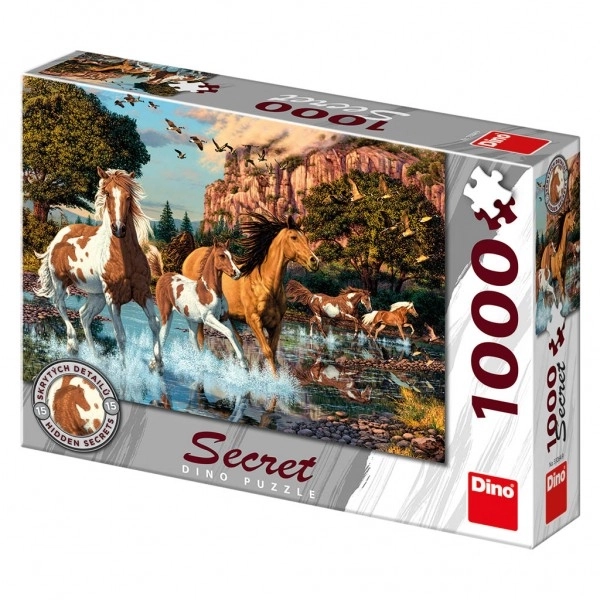 Puzzle so skrytým koňom - 1000 dielikov