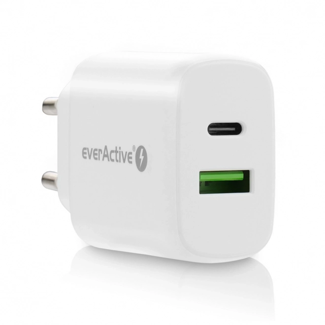 USB/USB-C QC3.0 nabíjačka 25W biela