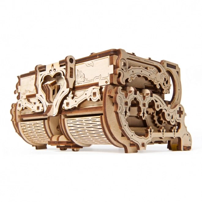 Ugears 3D drevené mechanické puzzle Starožitná šperkovnica