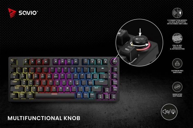 Bezdrôtová mechanická klávesnica Phenix Gateron Red