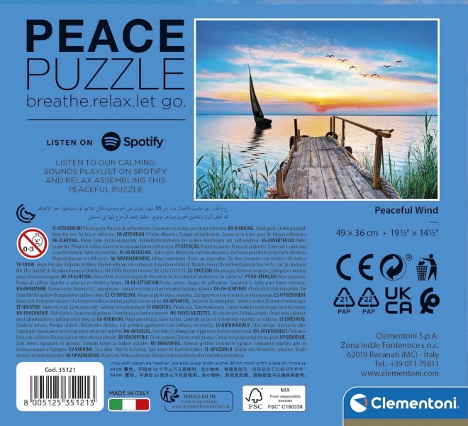 Clementoni Puzzle 500 dielikov - Peace Collection Pokojný vietor