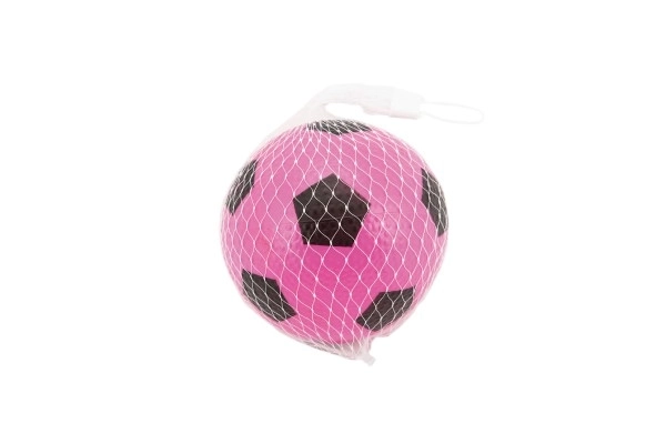 Futbalová lopta z gumy 12 cm mix farieb v sieťke