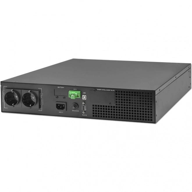 Záložný zdroj UPS do racku 1kVA s Power Factor 1.0 a LCD