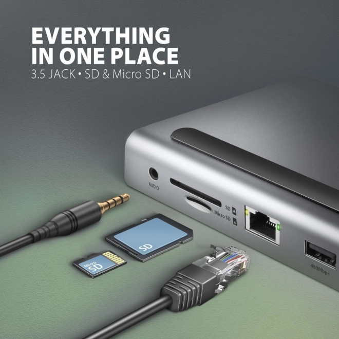 Viacportový USB-C hub 11v1 5Gbps
