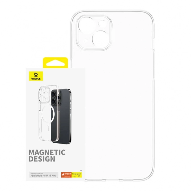 Magnetické puzdro Baseus OS-Lucent Series pre iPhone 15 Plus (čiré)