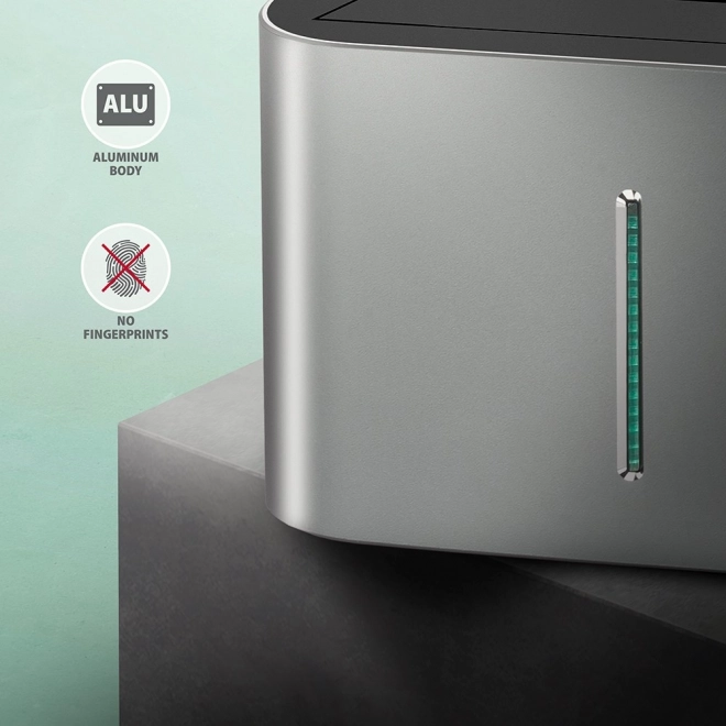 Stojan na dokovanie AXAGON Dual Clone USB-C pre SSD/HDD