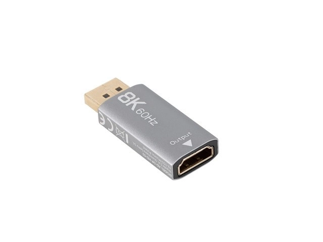 Adaptér DisplayPort na HDMI 8K strieborný